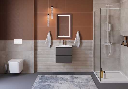 BelBagno Тумба под раковину Kraft 39-50 подвесная Темно-Серый матовый – картинка-11